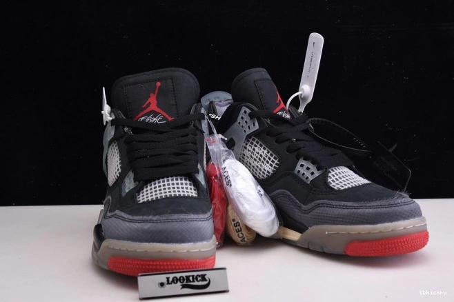 Reps TBK Retro CV9388-001 4 Jordan x White Off Bred Air 0731